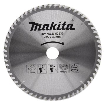 MAKİTA 235 mm 60 Diş Ahşap Daire Testere Bıçağı (D-52635)
