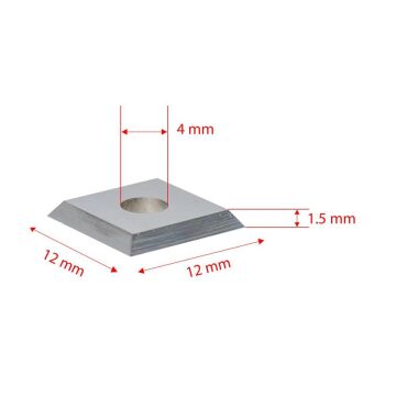 Titi 5540 Yedek Kare Jilet Elmas 12x12x1.5 mm