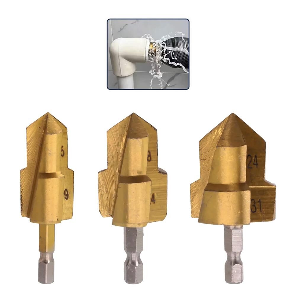 6414 Bits Saplı PPRC PVC Plastik Boru Genişletme Havşa Seti 3 Parça