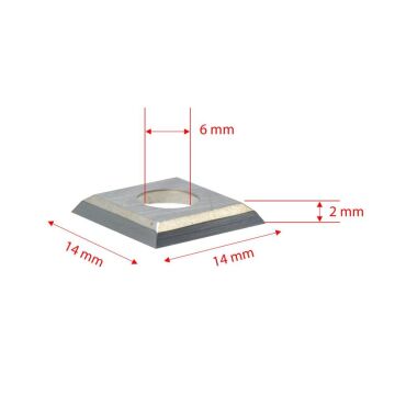 Titi 5541 Yedek Kare Jilet Elmas 14x14x2.0 mm