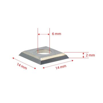 Titi 5541 Yedek Kare Jilet Elmas 14x14x2.0 mm