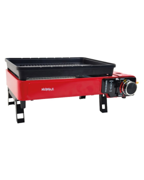 NURGAZ NG 500 Portatif Gazlı Barbekü Ve Pişirme Seti (Kırmızı)