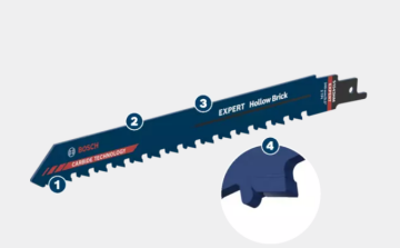 BOSCH S 1543 HM Ytong-Tuğla Kesim Tilki Kuyruğu Testere Ucu 240 mm