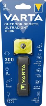 VARTA H30R Şarjlı Sarı Kafa Feneri (18631201401)