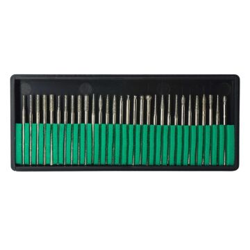 5086 Elmas Camcı Gravür Freze Taşlama Uç Seti 30 Parça