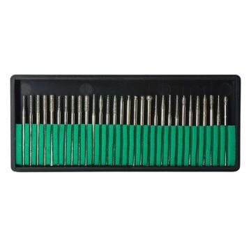 5086 Elmas Camcı Gravür Freze Taşlama Uç Seti 30 Parça