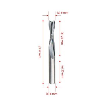 Titi 5534 Pozitif Uzun Helis Kesim Karbürü 6mm Z2 (Sap:6mm)