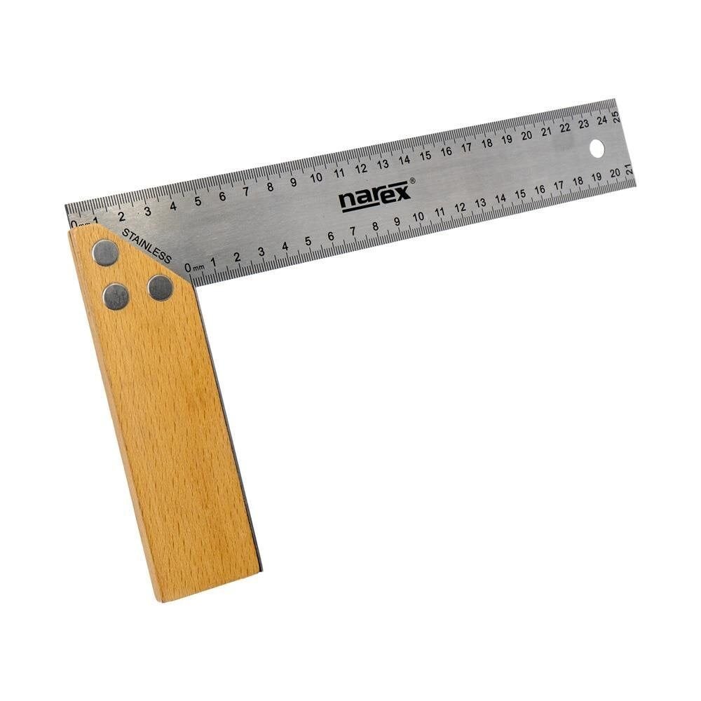 Narex 896401 Ahşap Saplı Paslanmaz Çelik L Gönye 250 mm