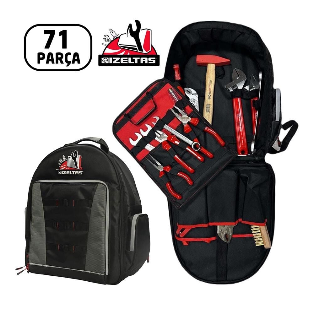 İzeltaş 13000005375 Bez Çantalı Kombi Bakım Seti 71 Parça