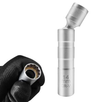 6361 Mıknatıslı Oniki Köşe Mafsallı 3/8'' Buji Lokması 14 mm