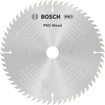 BOSCH Pro Wood 254 mm 60 Diş Ahşap Elmas Daire Testere Bıçağı