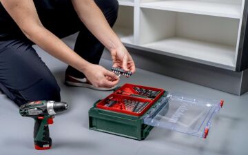 METABO PowerMaxx BS Şarjlı Matkap 12 Volt + 41 Parça Aksesuar Seti  600080710