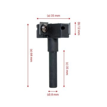 Titi 5531 Jiletli Tabla Tarama Bıçağı 35mm Z3 (Sap:8mm)