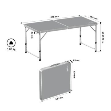 Rox Camping Katlanır Kamp Masası 120cm