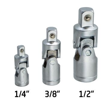 6548 Üniversal Lokma Mafsal Seti 1/4''-3/8''-1/2'' (3 Parça)