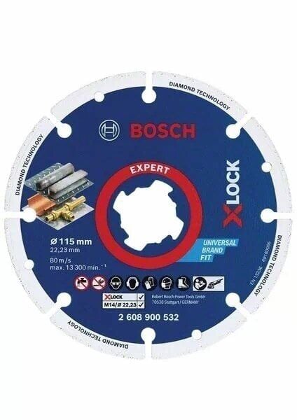 BOSCH Expert 115 mm Elmas Metal Kesme Diski X-LOCK