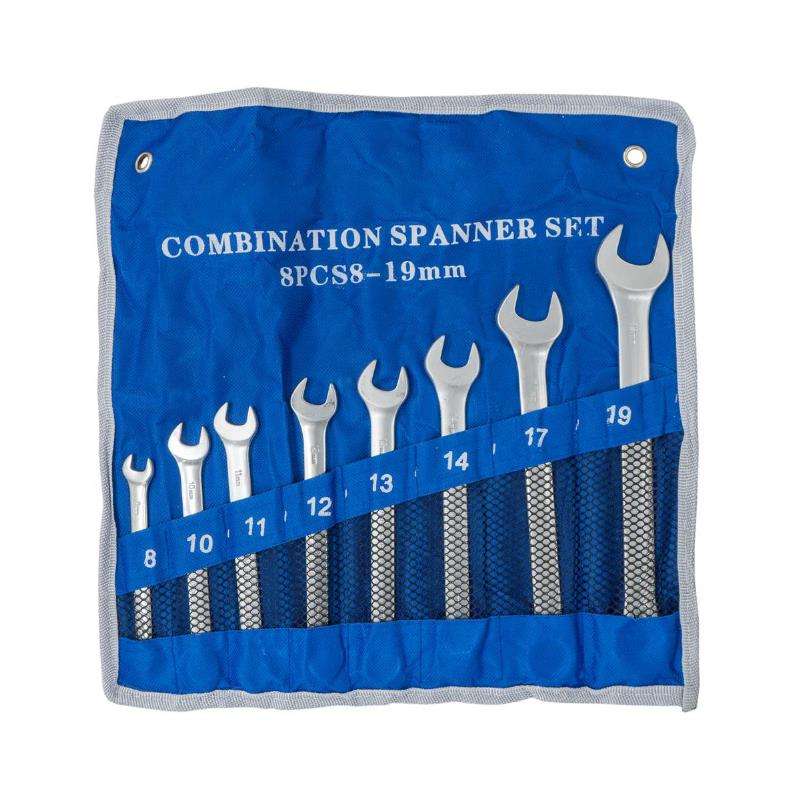 6138 Kombine Anahtar Takımı 8-19 mm 8 Parça