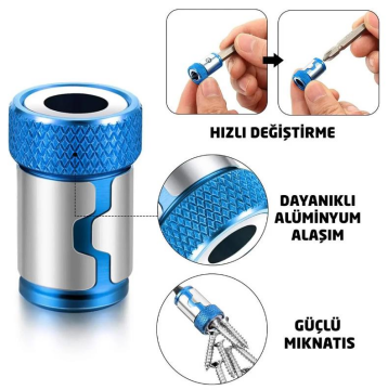 6134 Bits Uçlar için Mıknatıslı Vida Tutucu Halka