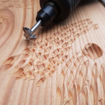 Manpa SCT Mini Ahşap Oyma Aparatı Üçgen Elmas - 6.0 mm Sap