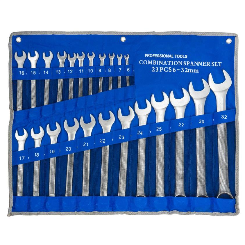 6014 Kombine Anahtar Takımı 6-32 mm 23 Parça (Bez