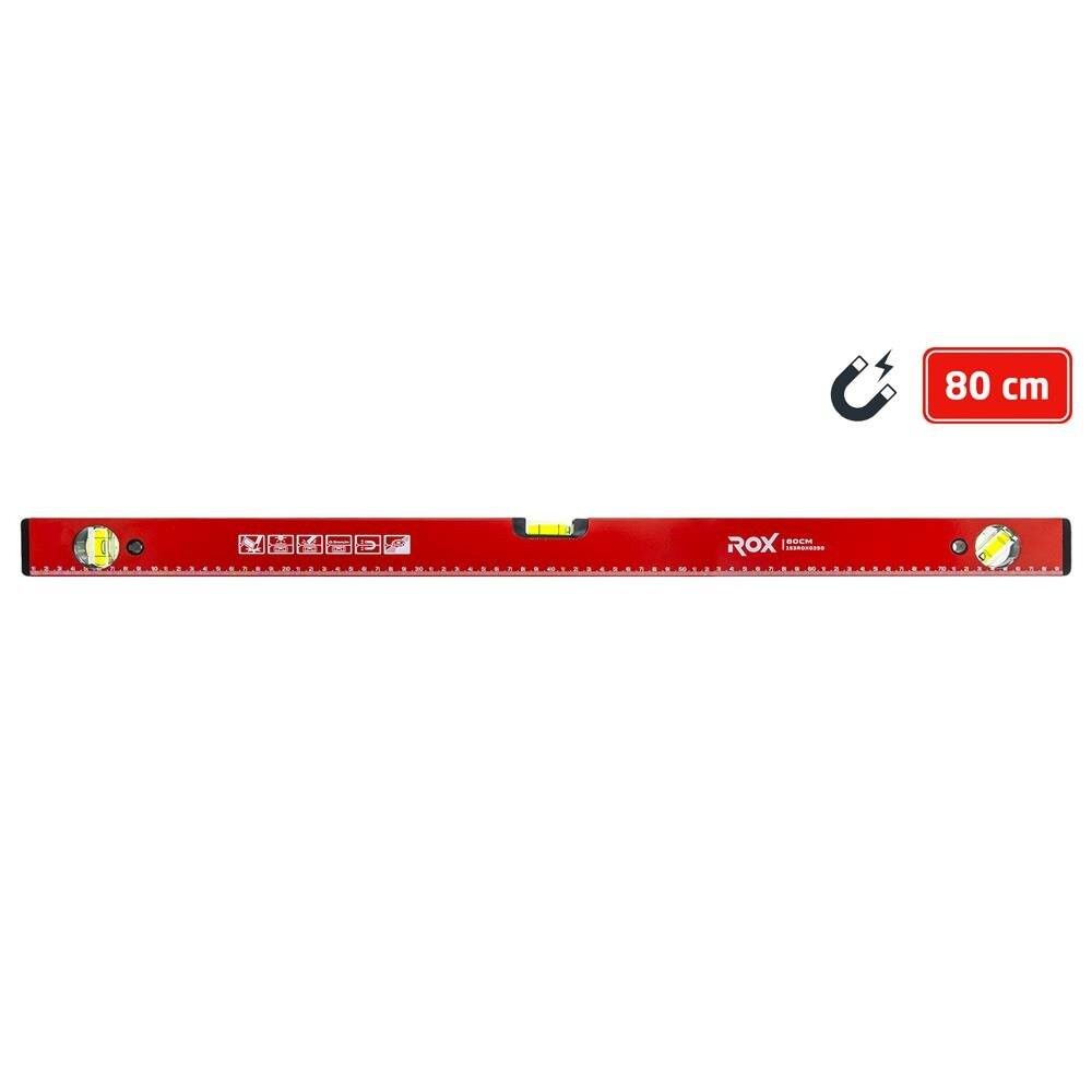 Rox 0350 Mıknatıslı Alüminyum Su Terazisi 80 cm