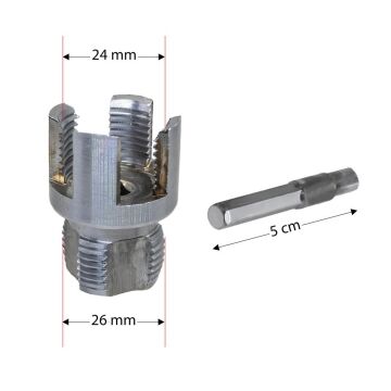 6424 PVC PPRC Boru İç ve Dış Diş Açma Aparatı 3/4'' (25 mm)