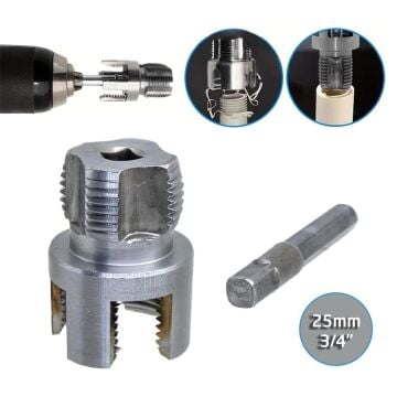 6424 PVC PPRC Boru İç ve Dış Diş Açma Aparatı 3/4'' (25 mm)