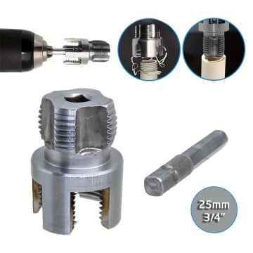 6424 PVC PPRC Boru İç ve Dış Diş Açma Aparatı 3/4'' (25 mm)