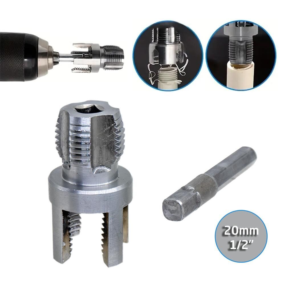 6423 PVC PPRC Boru İç ve Dış Diş Açma Aparatı 1/2'' (20 mm)