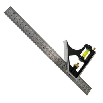 6477 Su Terazili Ayarlı Gönye 300 mm (45° - 90°)