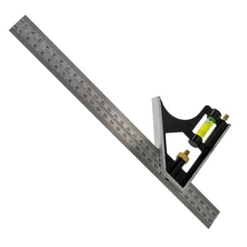 6477 Su Terazili Ayarlı Gönye 300 mm (45° - 90°)