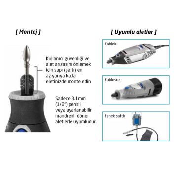 Kutzall 18XKIT01 Ekstra Kalın Diş Ahşap Törpü Seti 4 Parça