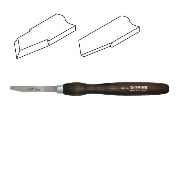 NAREX 817510 Ahşap Torna Bıçağı Kare Sonlu Sağ Ağız 14x105 mm