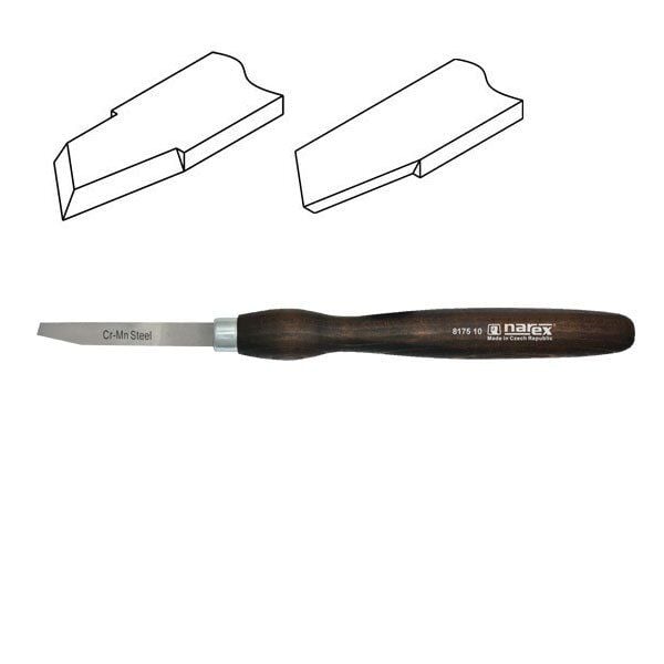 NAREX 817510 Ahşap Torna Bıçağı Kare Sonlu Sağ Ağız 14x105 mm