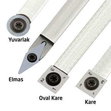 Narex 859701 Karbür Elmas Uçlu Uzun Ahşap Torna Bıçak Seti 4 Parça