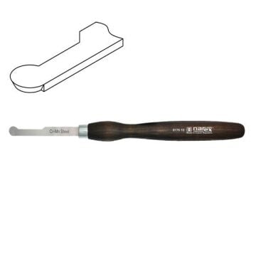 NAREX 817610 Ahşap Torna Bıçağı Yuvarlak Kesici Sol Ağız 14x105 mm