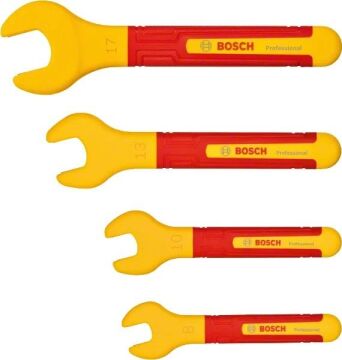 BOSCH Profesyonel İzoleli 1000 Volt Çatal Ağız Anahtar Seti 4 Parça(1600A02NE8)