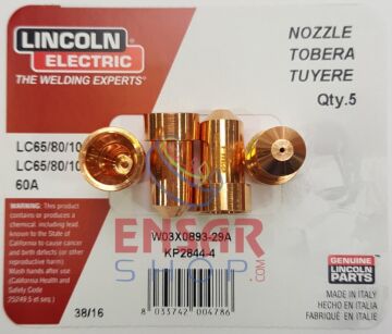 LINCOLN W3X893-29A Plazma Nozul 60A (KP 2844-4)