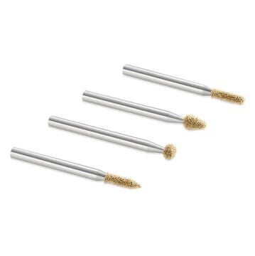 Kutzall 18FKIT02 İnce Diş Detay Ahşap Törpü Seti 4 Parça (Sap: 3.1mm)