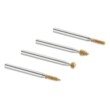 Kutzall 18FKIT02 İnce Diş Detay Ahşap Törpü Seti 4 Parça (Sap: 3.1mm)