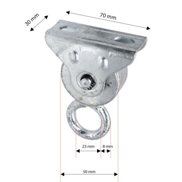 SM050 Salıncak Makarası 50 mm