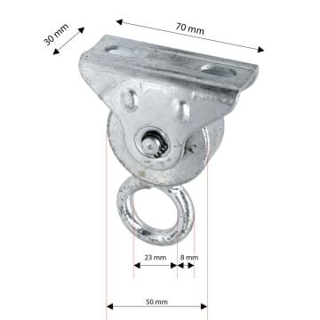 SM050 Salıncak Makarası 50 mm