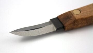 NAREX 822540 Profi Ahşap Yontma Bıçağı Bükülmüş Carving Knife 40x12 mm