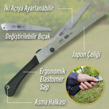 Suizan F004 Katlanır Japon Testeresi 21 cm