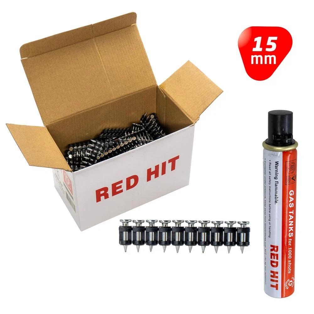 Red Hit SC6/15 Çelik Zemin Çivisi 1000 Adet + 1 Adet Gaz Tankı