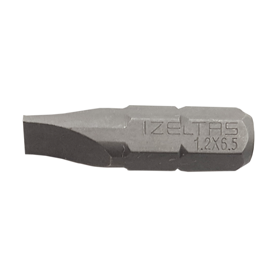 İZELTAŞ Düz Bits Uç 1.2x6.5 (25MM)