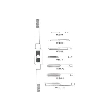 Tekli Kılavuz Seti ve Kolu 8 Parça
