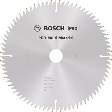 BOSCH 254x30x3,2 mm 80 Diş  PRO Multi Material Elmas Daire Testere- Aluminyum Kesime Uygun(2608640450)