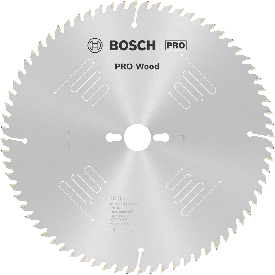 BOSCH Pro Wood 305 mm 72 Diş Ahşap Elmas Daire Testere Bıçağı