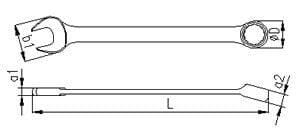 İZELTAŞ Kombine Anahtar Uzun Boy 41 mm